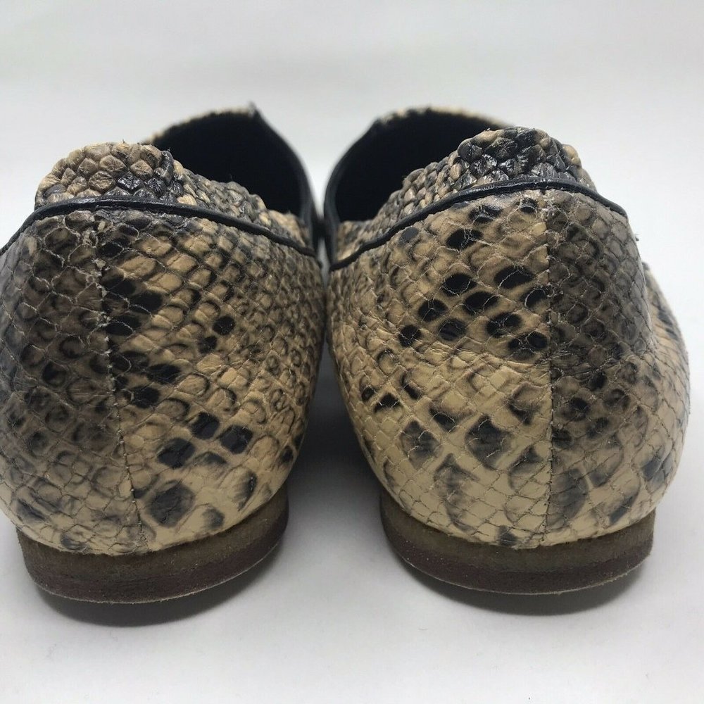 Dries Van Noten Embossed Python Flats 38.5 Pointed - Picture 10 of 12